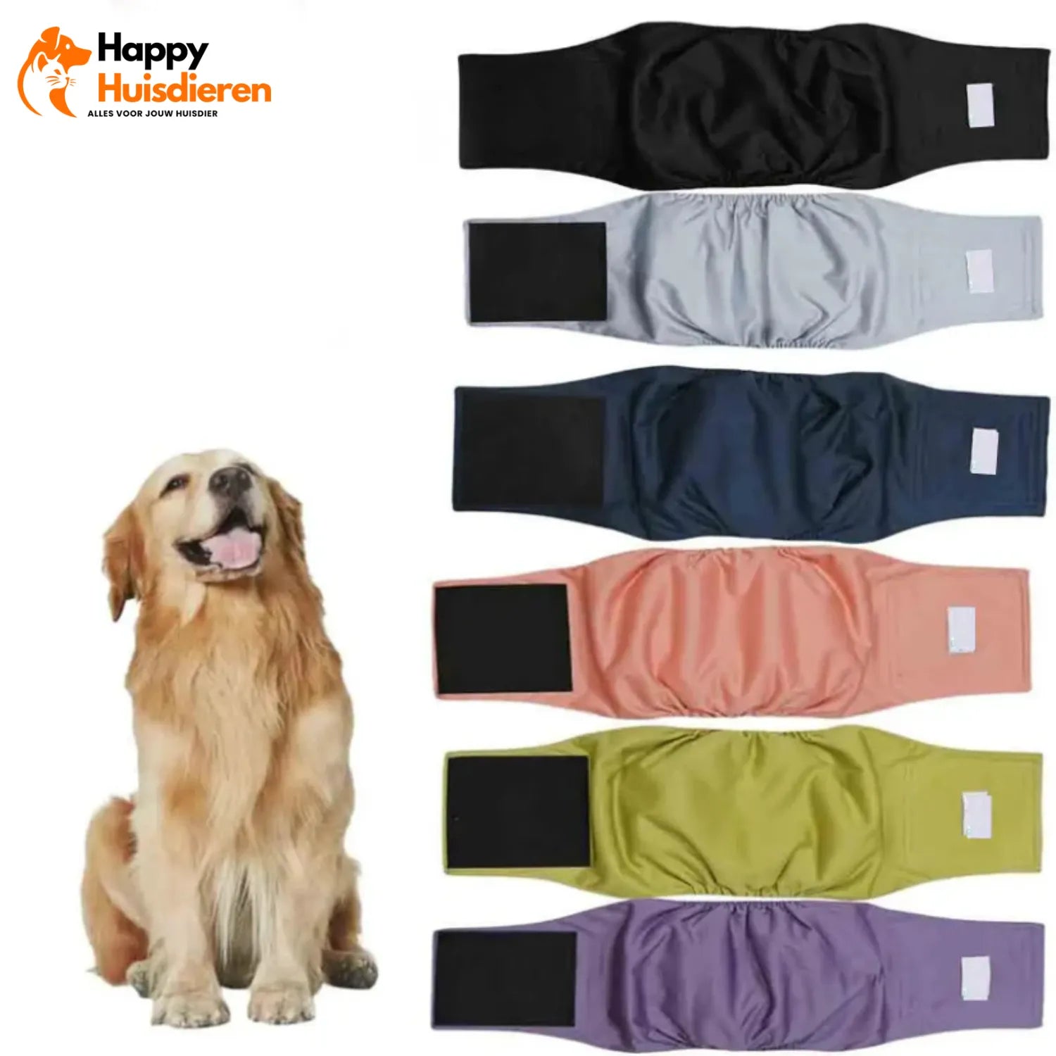ComfyTail Wrap | Herbruikbare Hondenluier voor Reuen – Ademend & Hygiënisch