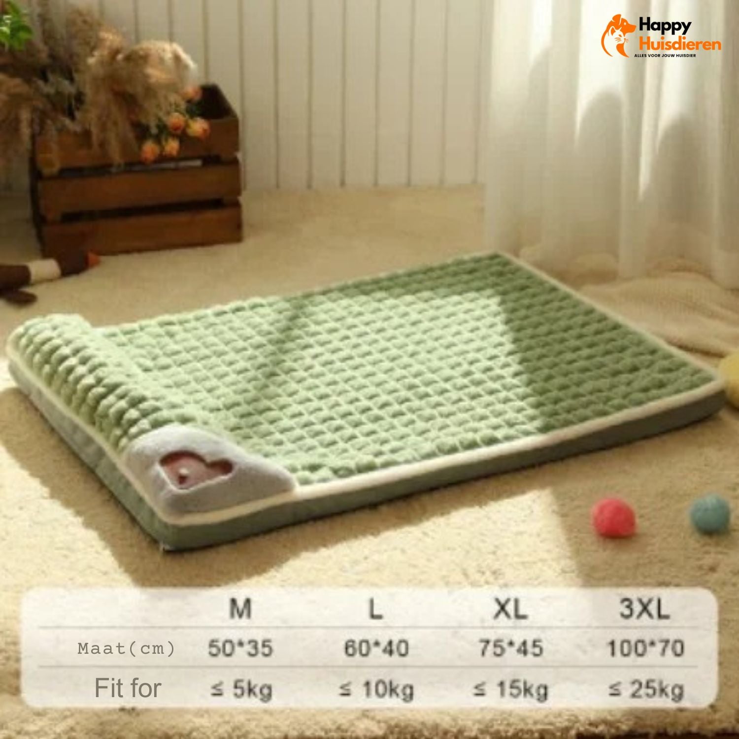 Warm Winter Huisdiernest | Luxe Geruit Bed voor Honden en Katten