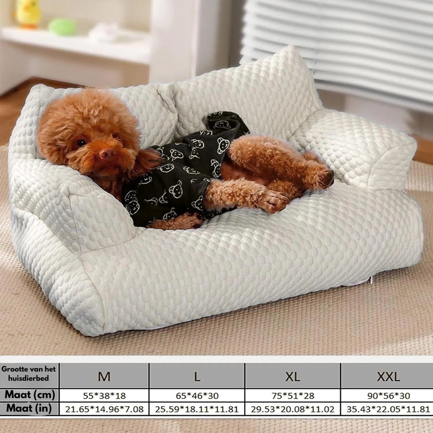 CoolRest Bed | Verkoelend hondenbed van ijszijde met antislipbodem & rugsteun