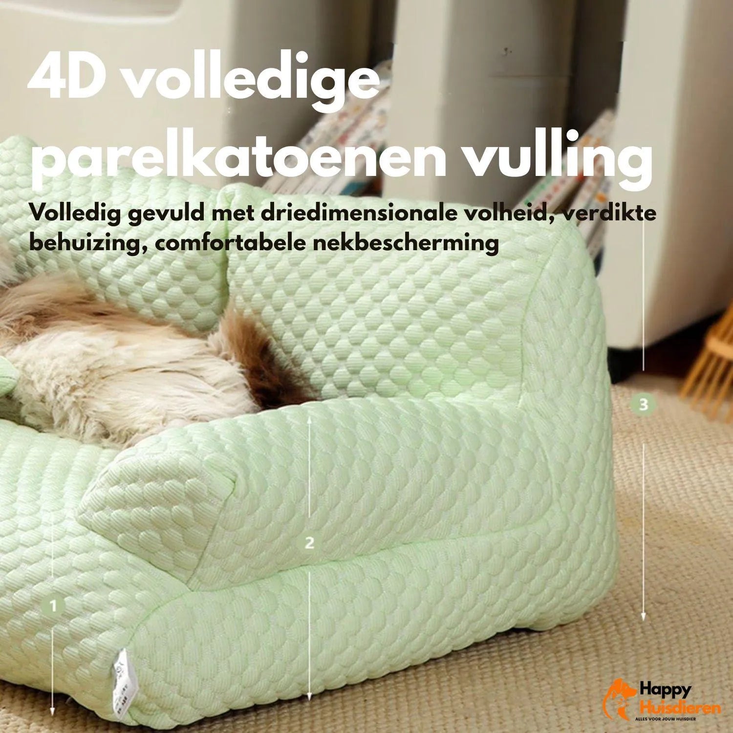 CoolRest Bed | Verkoelend hondenbed van ijszijde met antislipbodem & rugsteun