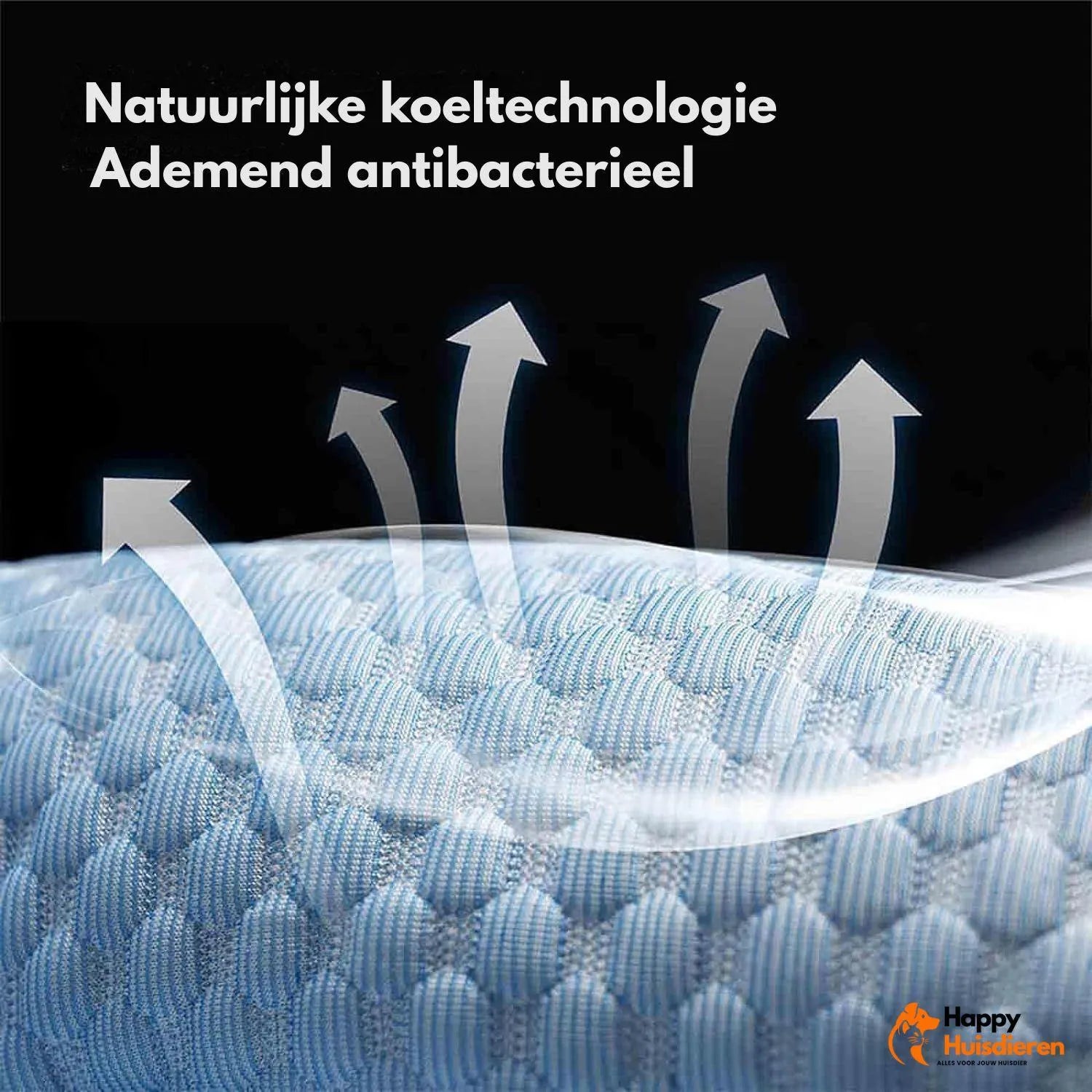 CoolRest Bed | Verkoelend hondenbed van ijszijde met antislipbodem & rugsteun