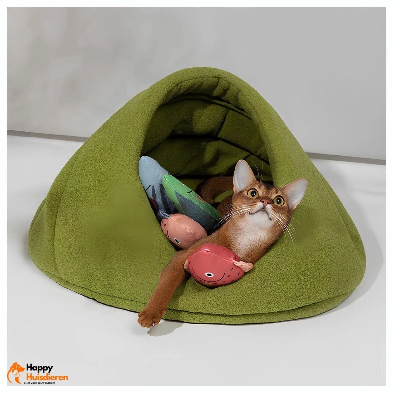 CosyTail Nest | Knusse Pet Grot met Zachte Fleecevoering