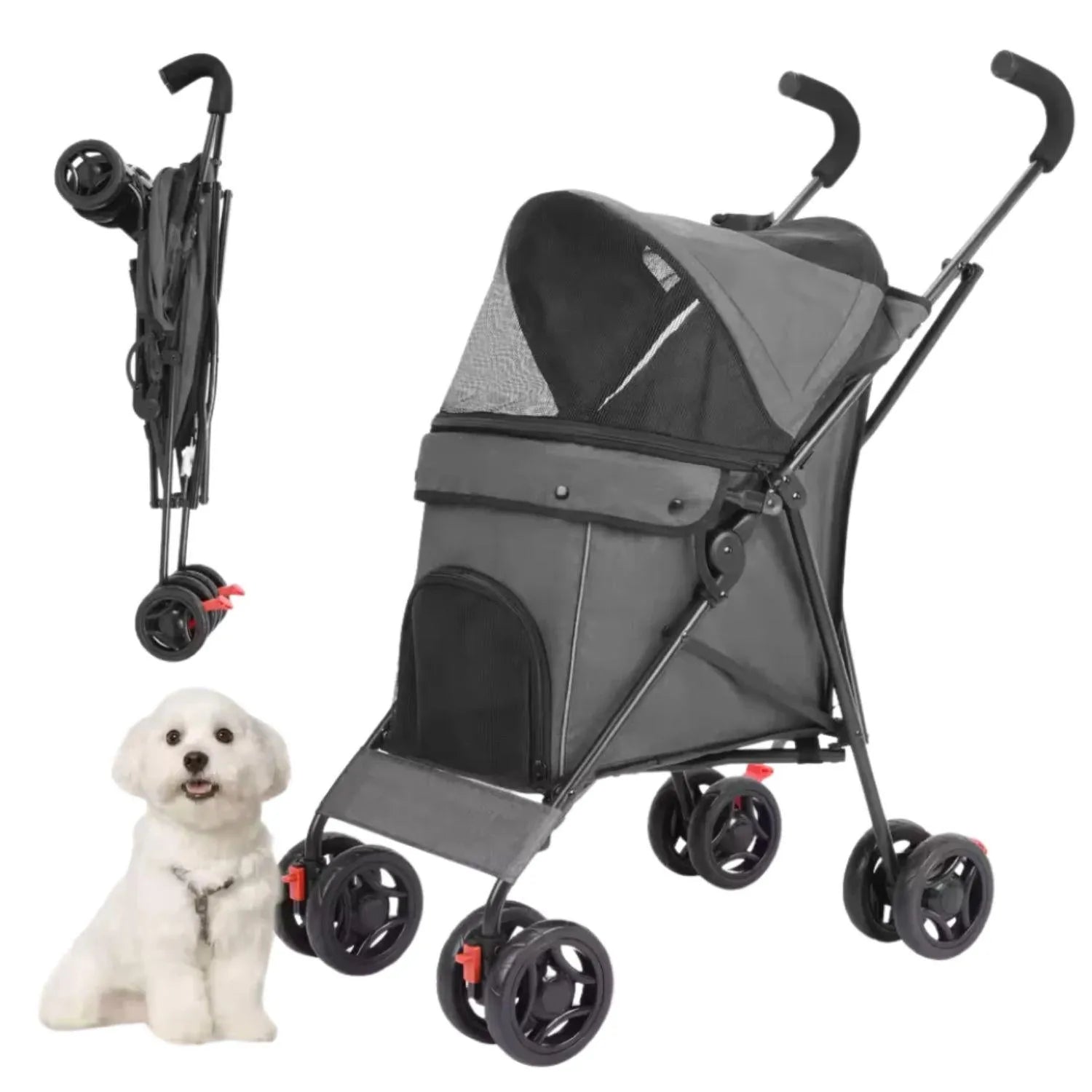 CozyMove Pet | Ruime opvouwbare kinderwagen voor comfortabele ritten