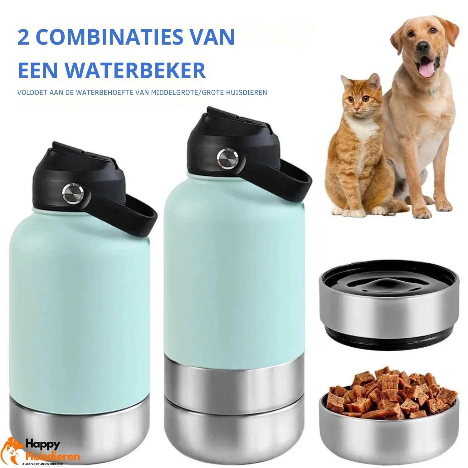 DrinkEase | Handige fles voor hydratatie onderweg voor hond en kat