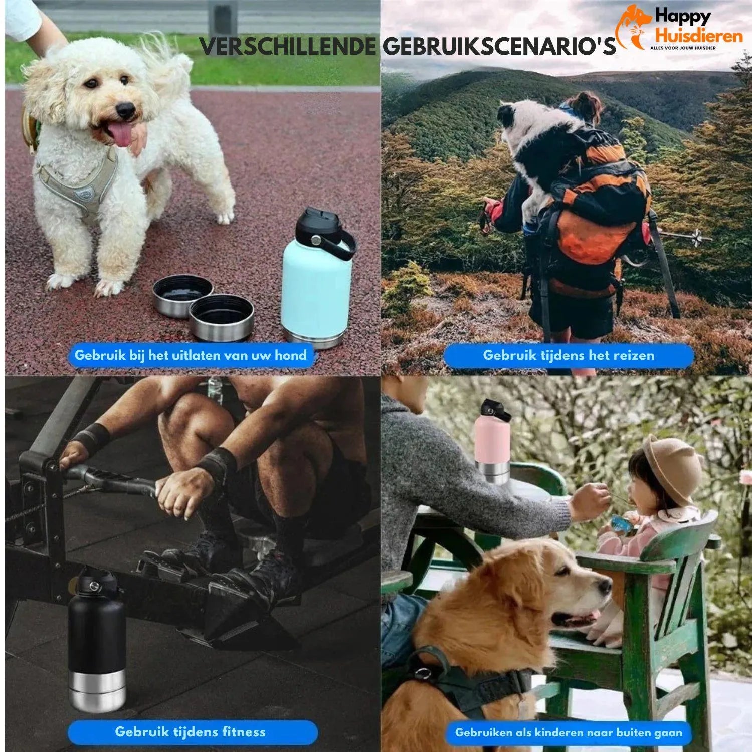 DrinkEase | Handige fles voor hydratatie onderweg voor hond en kat