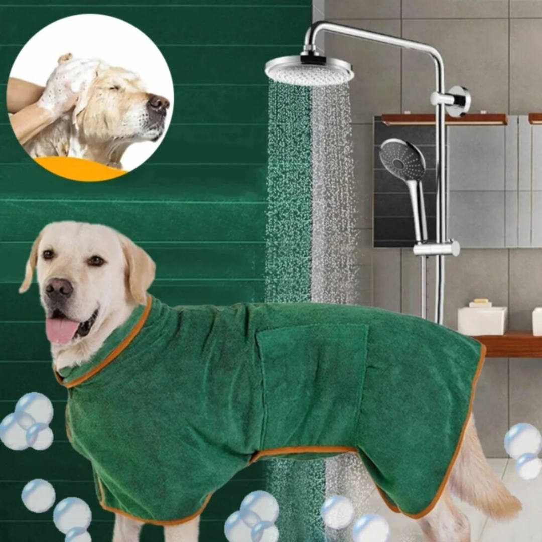 DryPup Robe | Sneldrogende hondenbadjas warm & verstelbaar