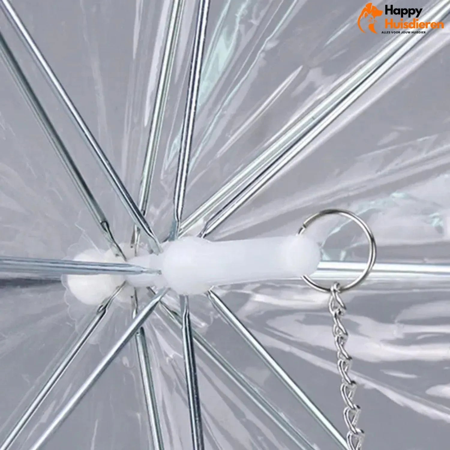 DryWalk | Paraplu voor honden met riem voor wandelingen in de regen