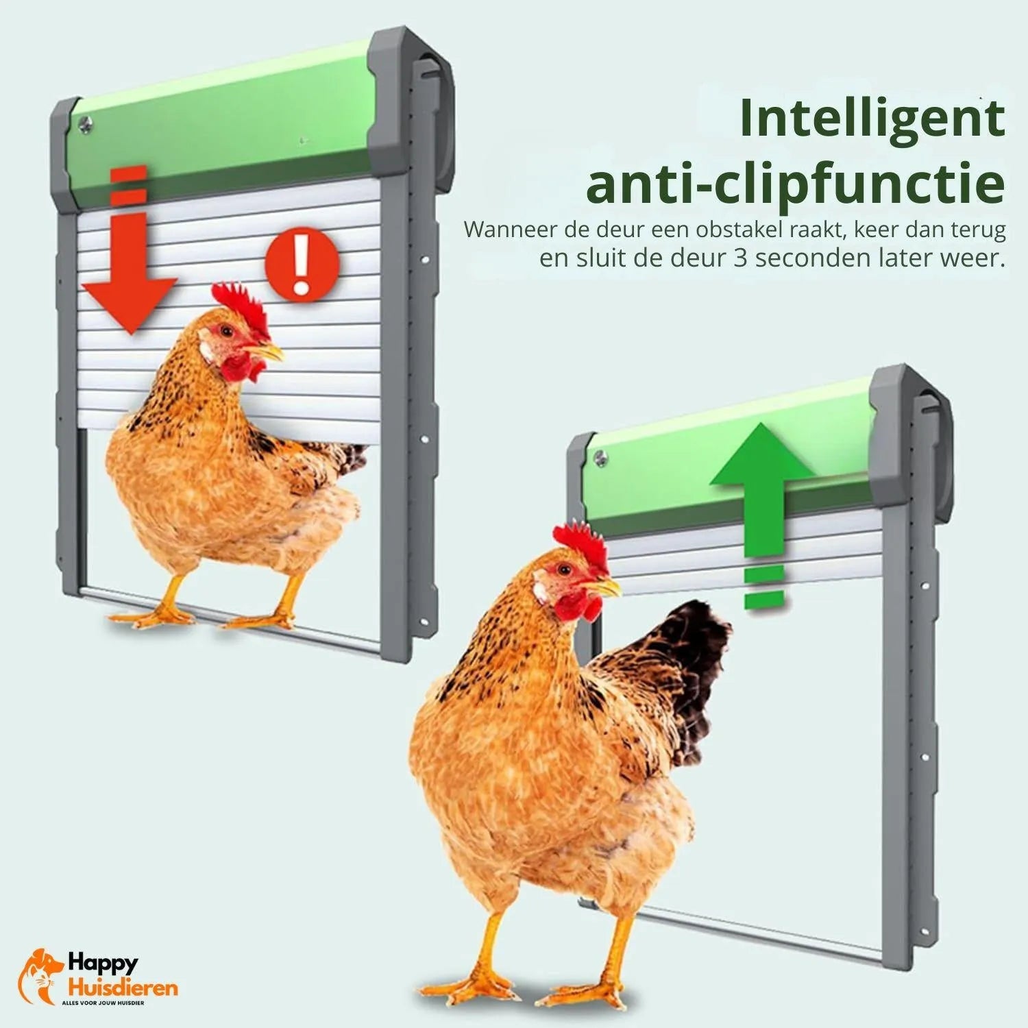 AutoHen Door | Slimme automatische kippenhokdeur met sensoren