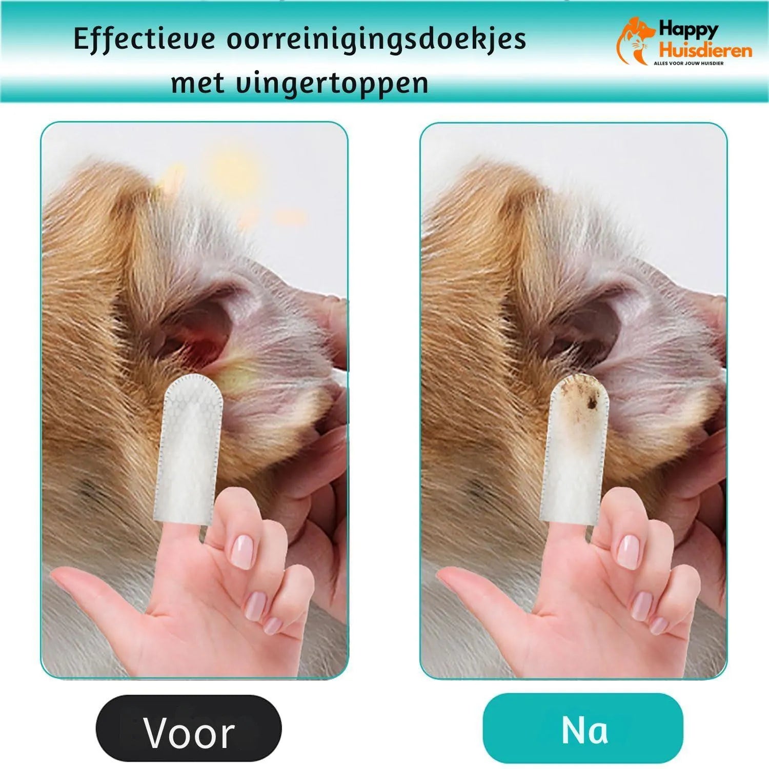 EarEase | Reinigende oor-doekjes – kalmerend & veilig voor honden en katten