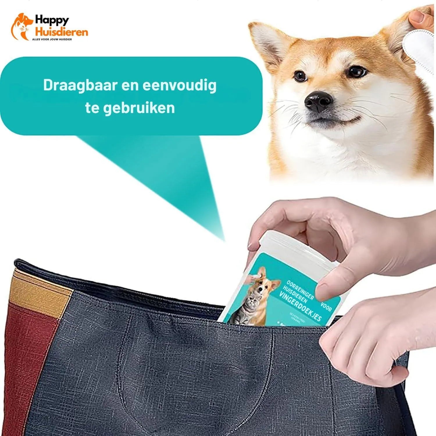 EarEase | Reinigende oor-doekjes – kalmerend & veilig voor honden en katten