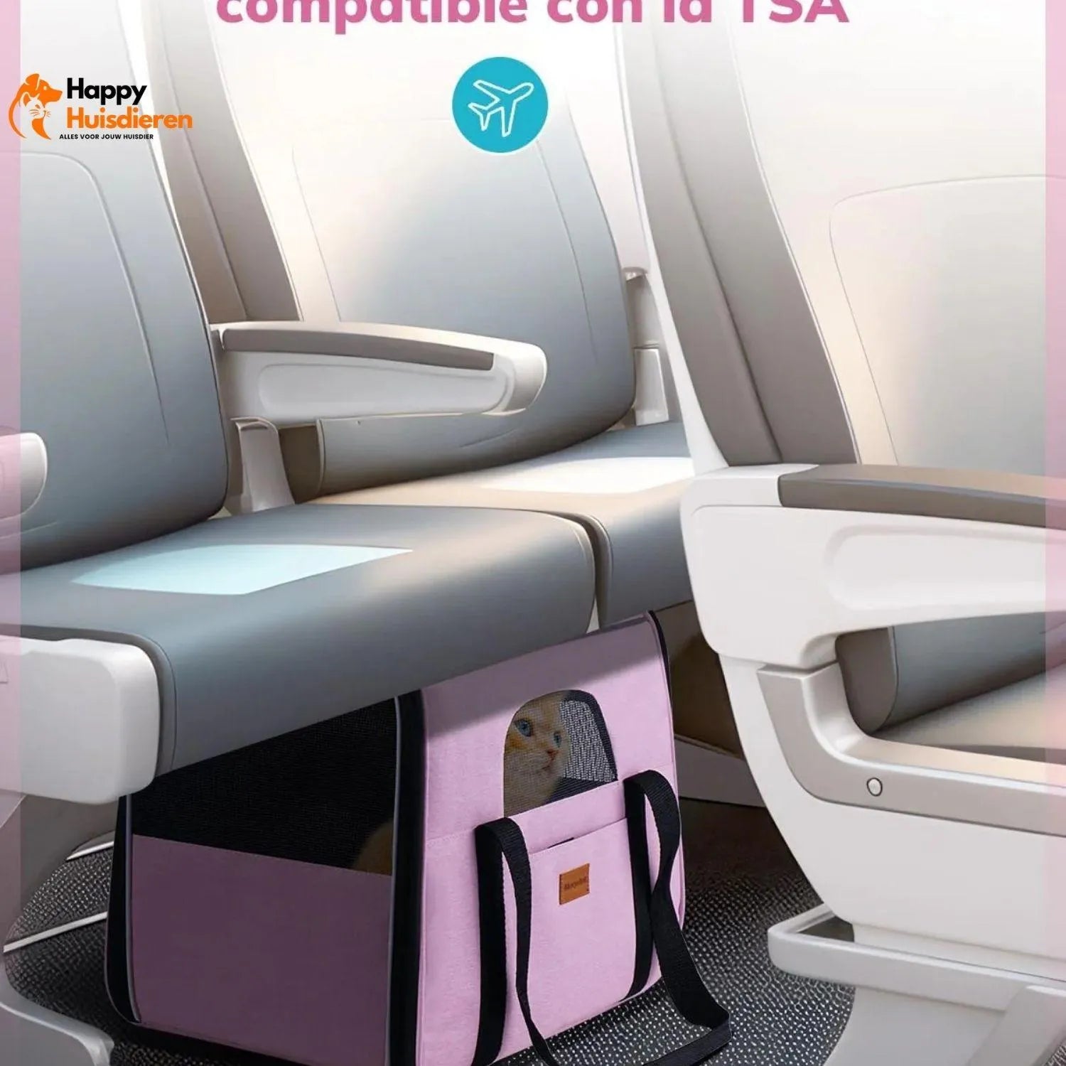 EasyPet Voyager | Draagbare Transporttas voor Huisdieren met Ademend Gaas en Verwijderbare Mat