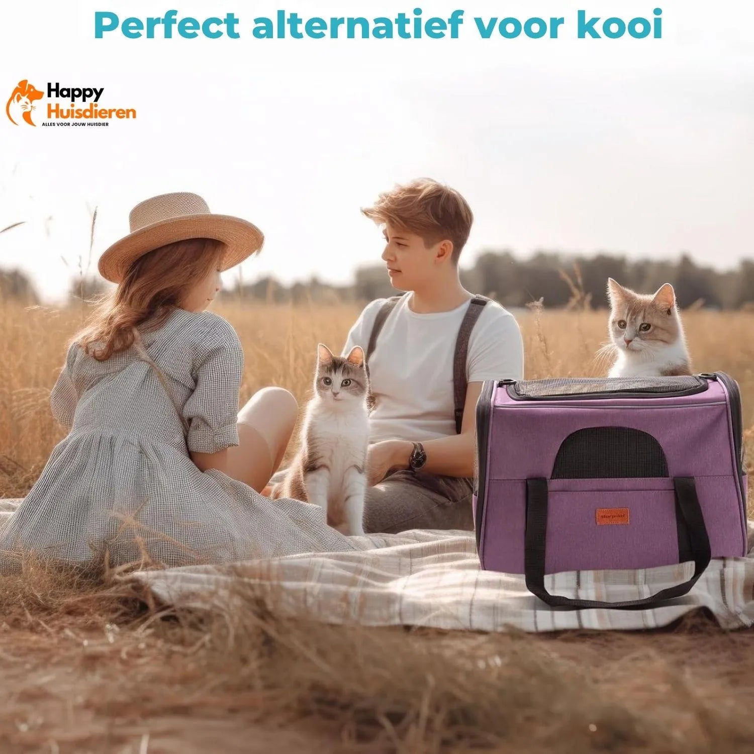 EasyPet Voyager | Draagbare Transporttas voor Huisdieren met Ademend Gaas en Verwijderbare Mat