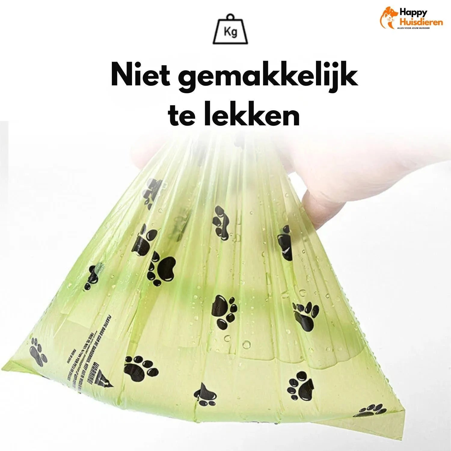 EcoGlow Set | Lekvrije poepzakjes voor huisdieren met zaklampdispenser