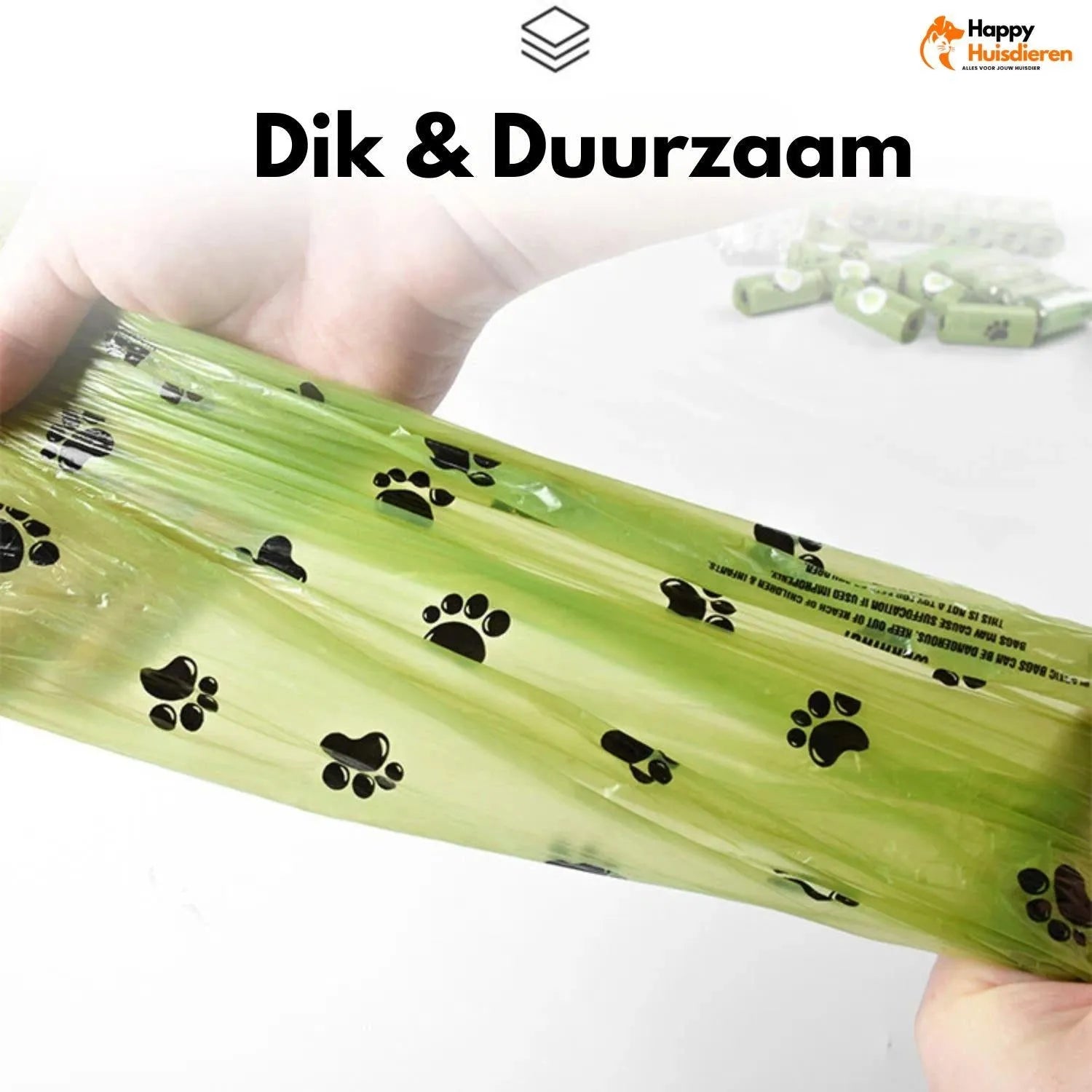 EcoGlow Set | Lekvrije poepzakjes voor huisdieren met zaklampdispenser