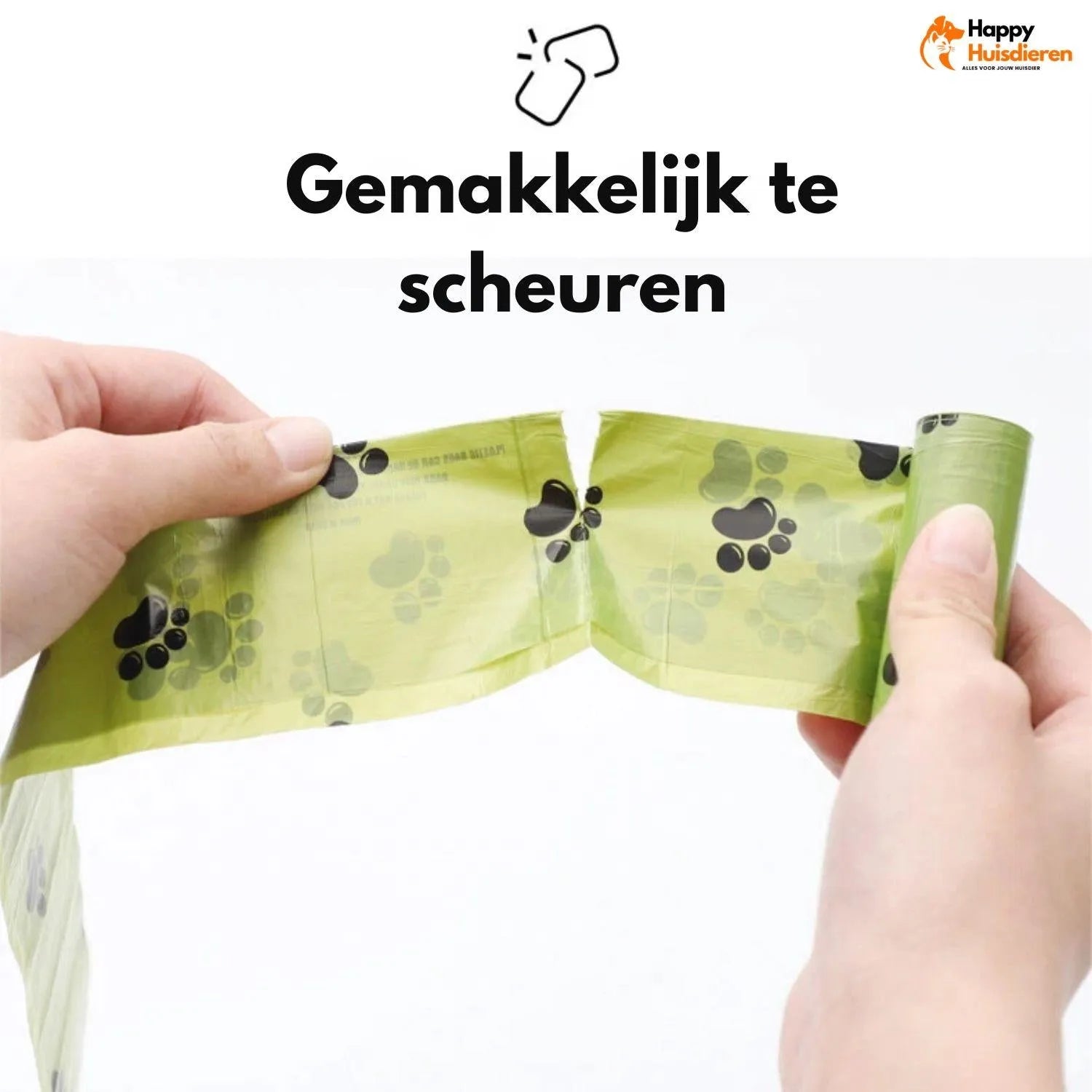 EcoGlow Set | Lekvrije poepzakjes voor huisdieren met zaklampdispenser