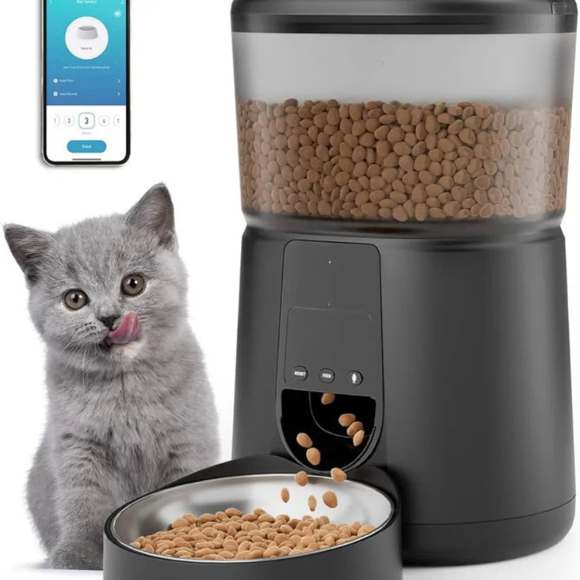 FeedSmart Voerautomaat | WiFi Huisdierdispenser met App en Stemfunctie