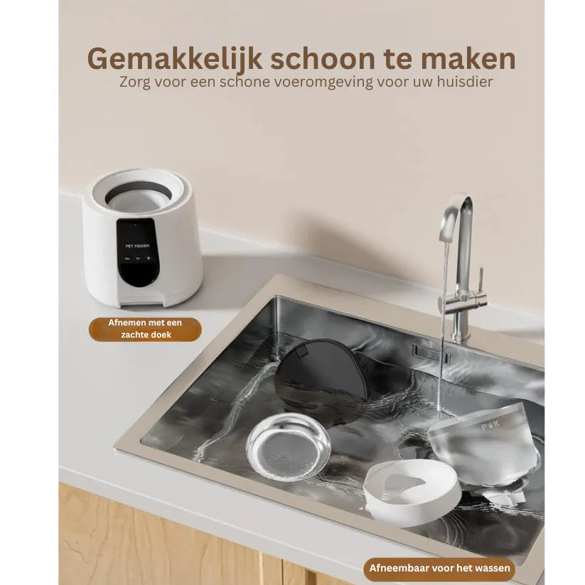 FeedSmart Voerautomaat | WiFi Huisdierdispenser met App en Stemfunctie