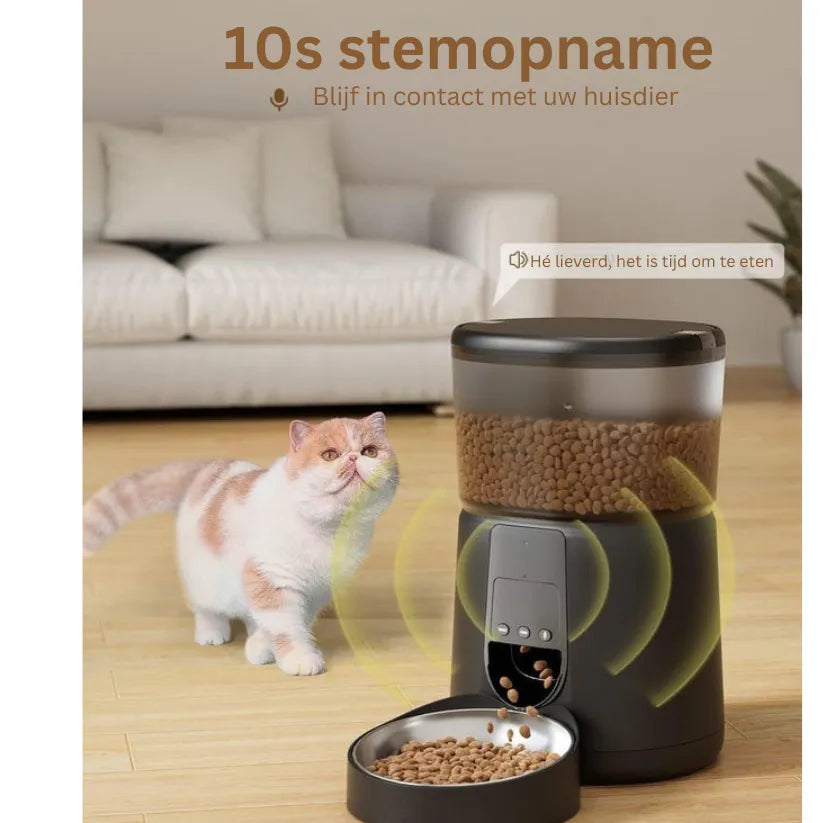 FeedSmart Voerautomaat | WiFi Huisdierdispenser met App en Stemfunctie