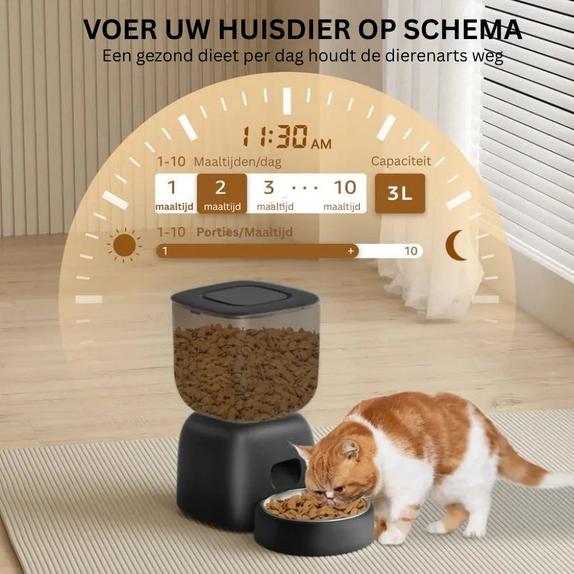 FeedSmart Voerautomaat | WiFi Huisdierdispenser met App en Stemfunctie