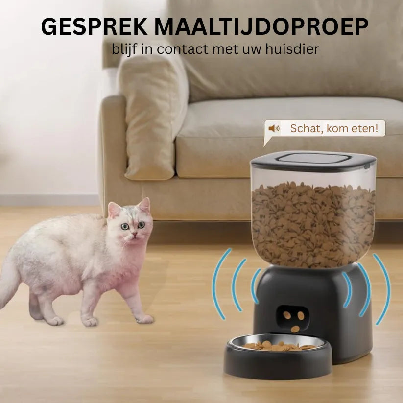 FeedSmart Voerautomaat | WiFi Huisdierdispenser met App en Stemfunctie