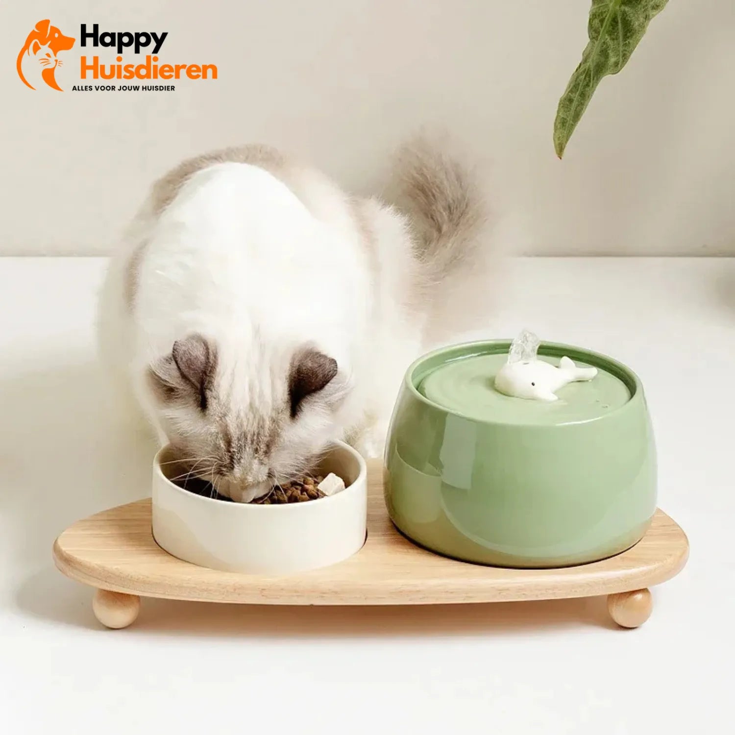 Felina Kattenfontein | Keramische Drinkfontein met Stromend Water & Filter