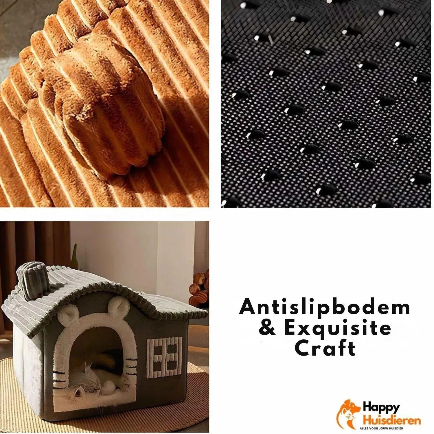 FelineCave | Knusse kattenmand met beschutte ingang