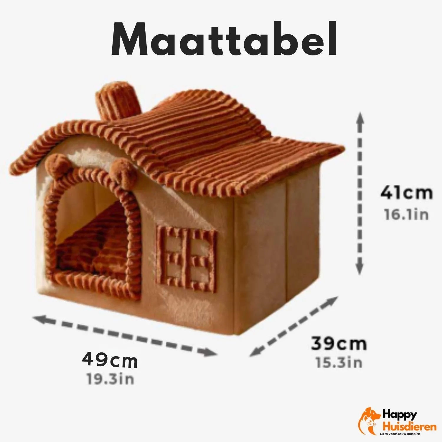 FelineCave | Knusse kattenmand met beschutte ingang