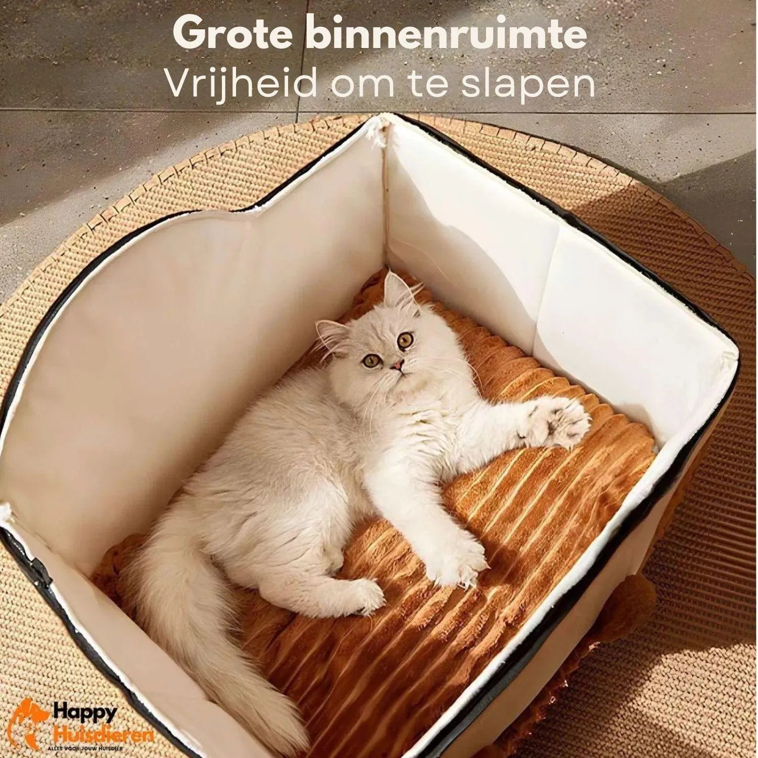 FelineCave | Knusse kattenmand met beschutte ingang