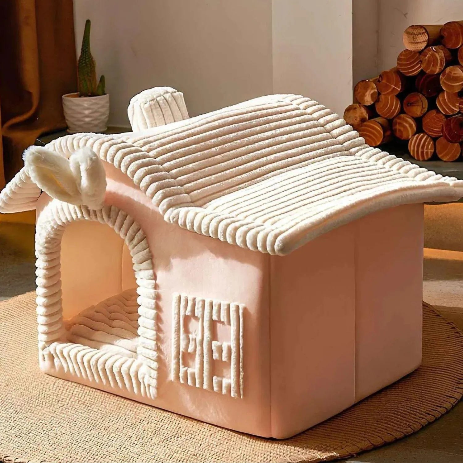 FelineCave | Knusse kattenmand met beschutte ingang