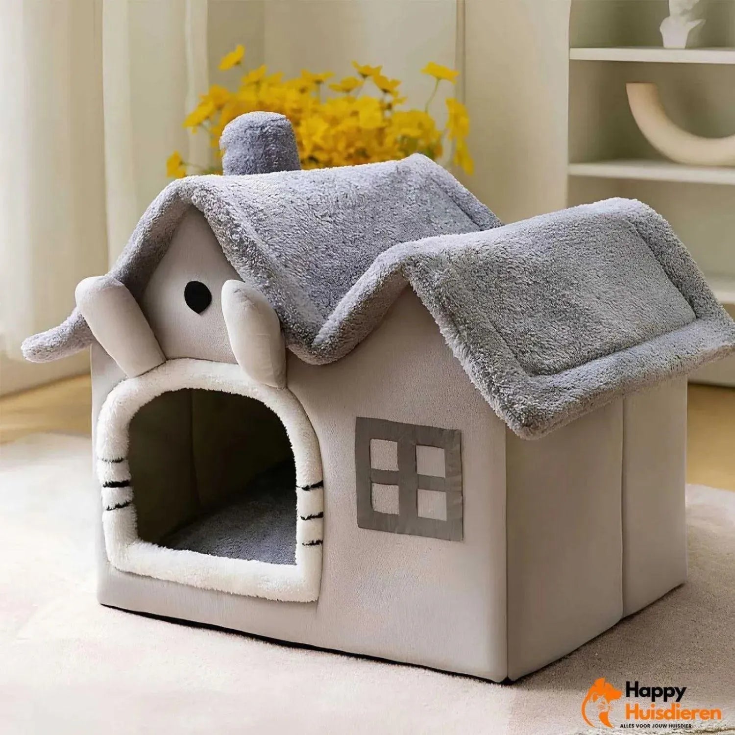 FelineCave | Knusse kattenmand met beschutte ingang