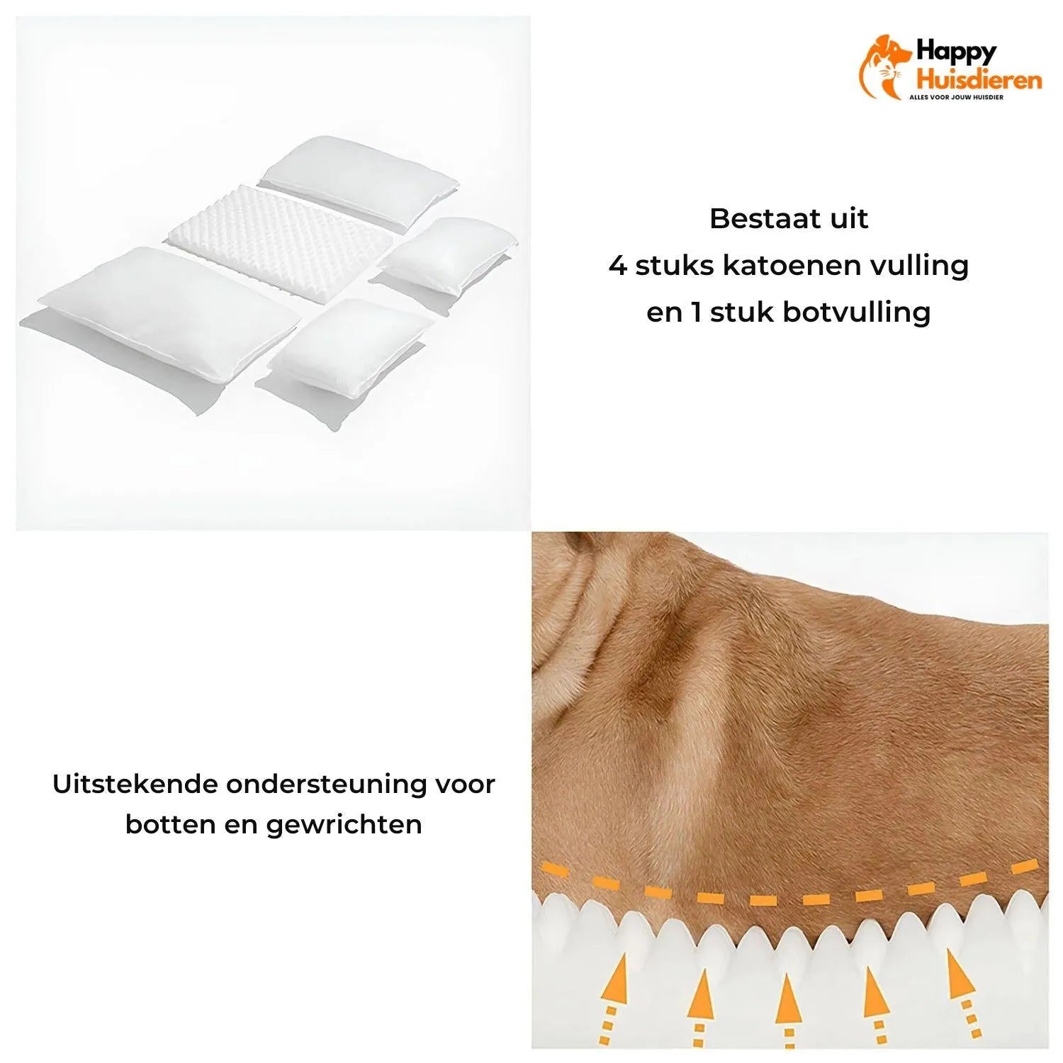 Fluffy Paws Huisdierenbed | Dubbel laags lamswollen hondenbank