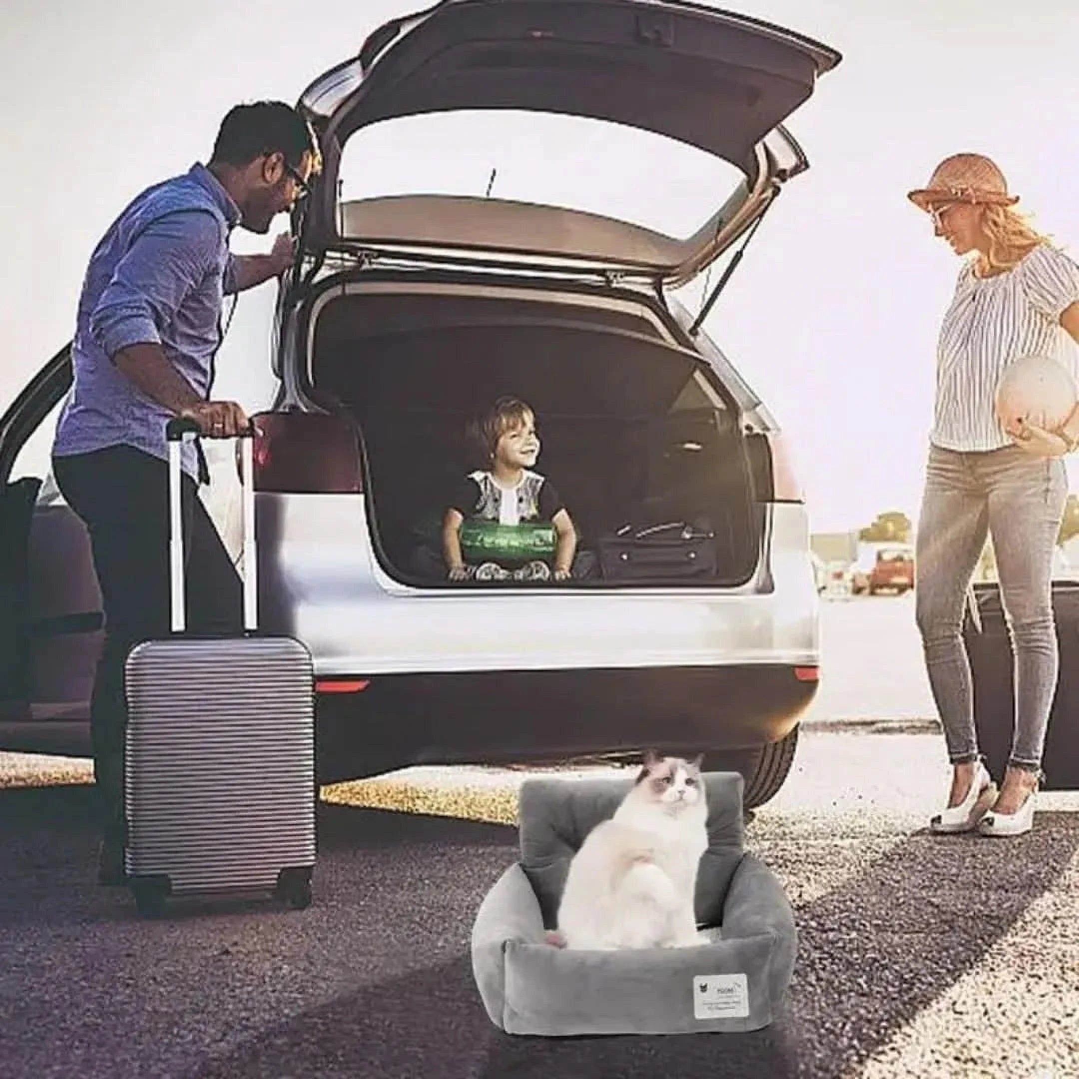 FluffyVeilig Zit | Comfortabel Verstelbaar Huisdierstoeltje voor de Auto