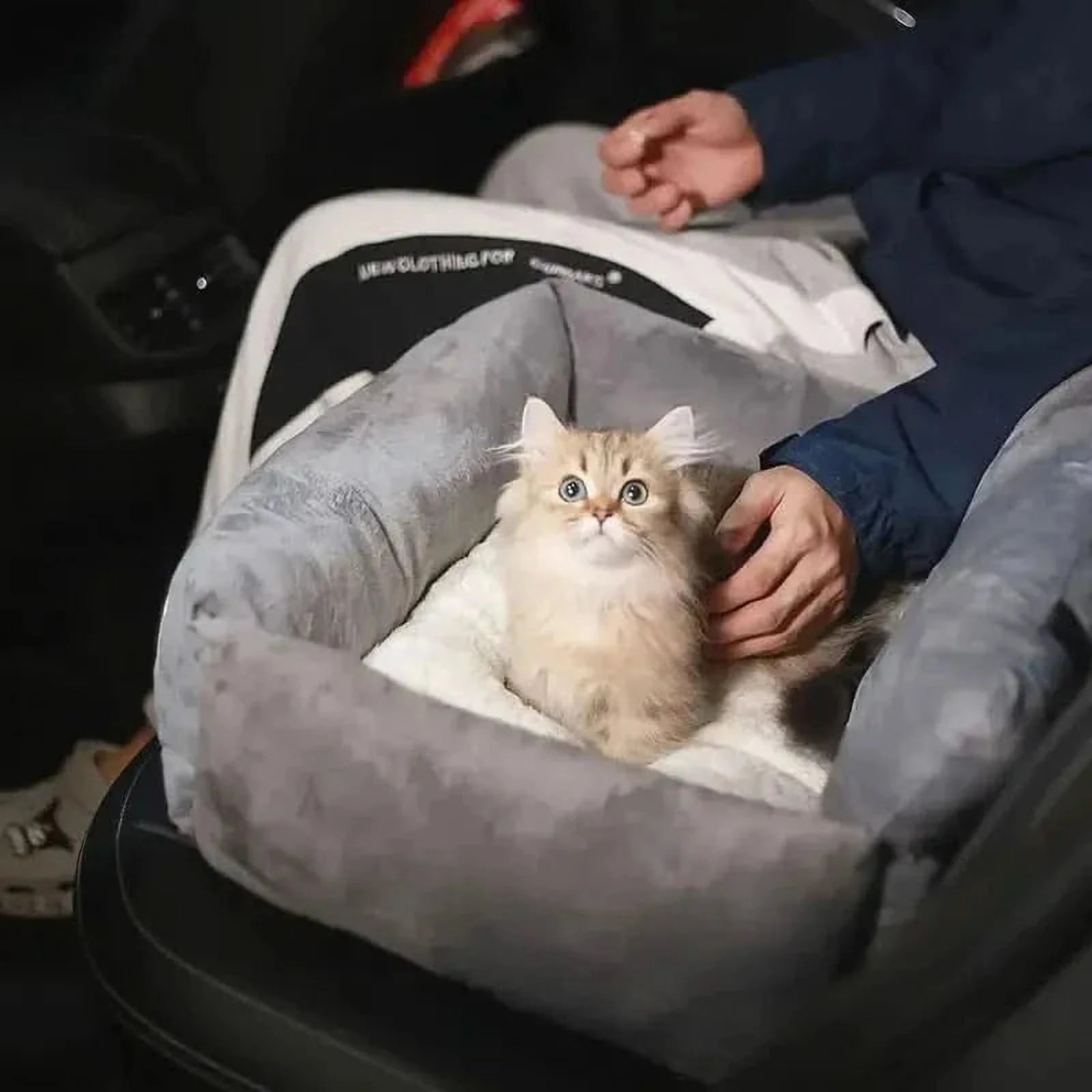 FluffyVeilig Zit | Comfortabel Verstelbaar Huisdierstoeltje voor de Auto