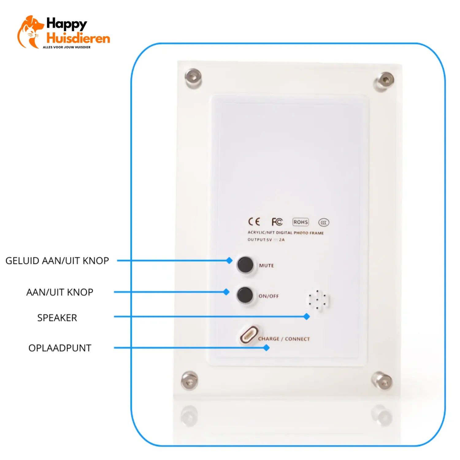 FotoMagie Lijst | Slimme Digitale Fotolijst met WiFi-connectiviteit