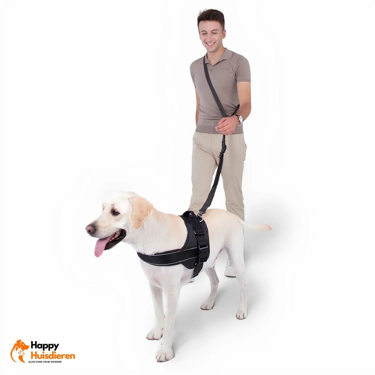 FreedomWalk Lead | Multifunctionele Handsfree Riem met Autogordelbevestiging