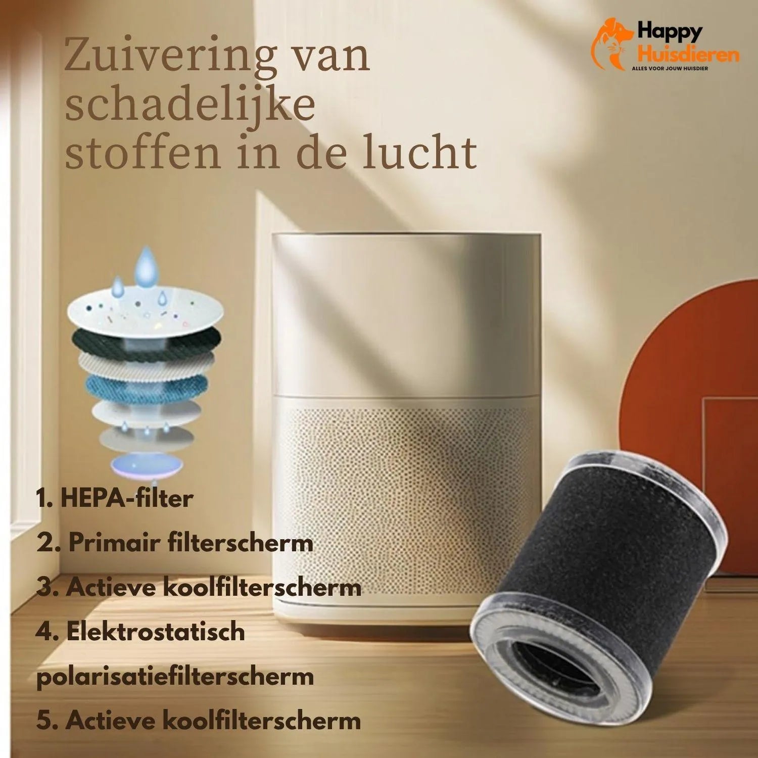 FreshPaws | Geurverwijderaar voor huisdieren – stille luchtreiniger met fris resultaat