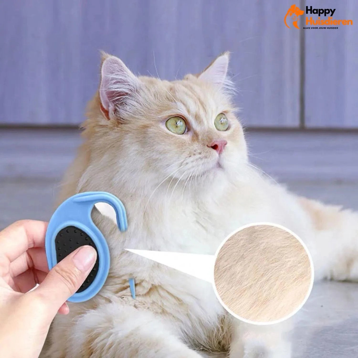 FurEase | Anti-klit borstel voor honden en katten – zacht & effectief