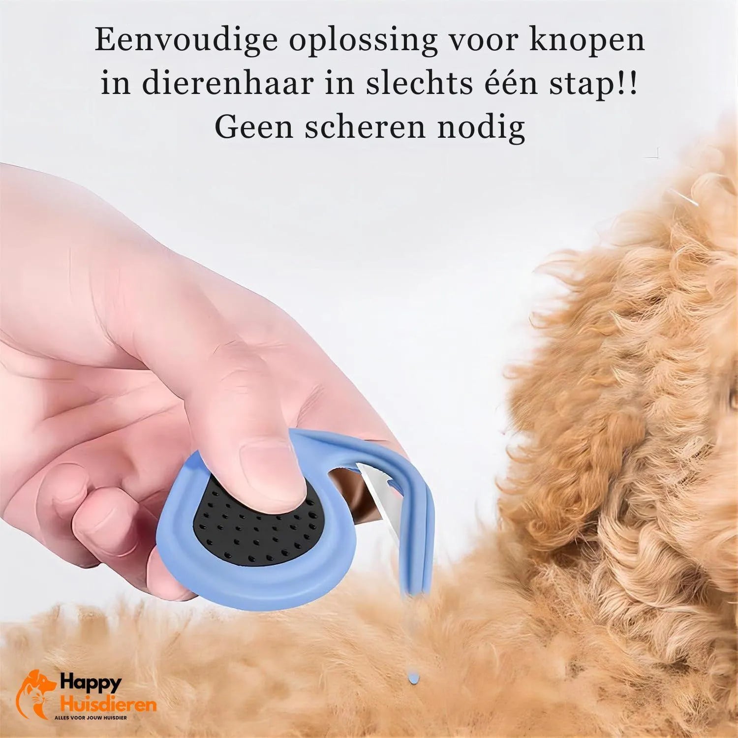 FurEase | Anti-klit borstel voor honden en katten – zacht & effectief