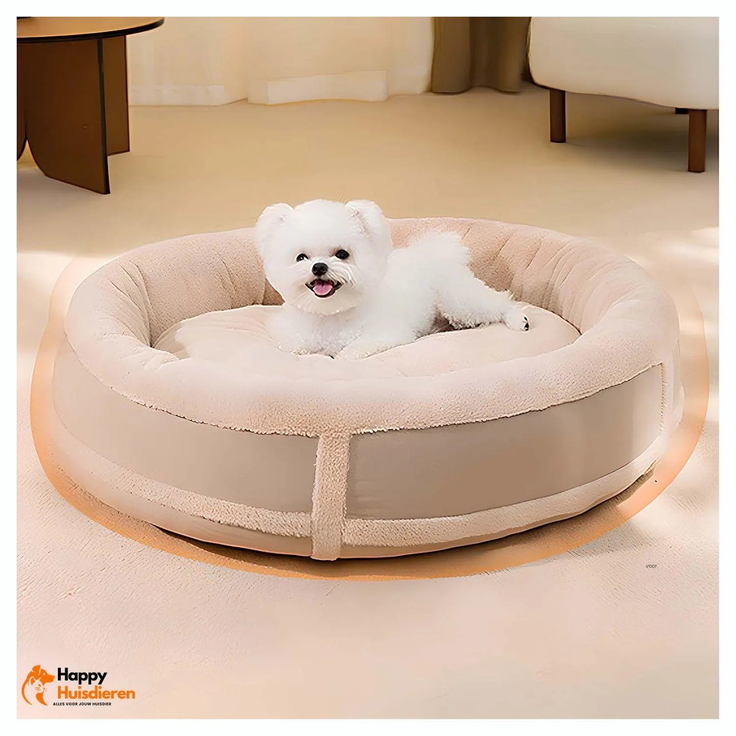FurEase Nest | Ademend Pet Ligbed voor Alle Seizoenen