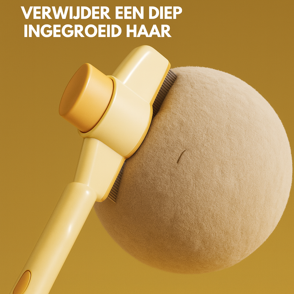 FurEase Slicker | Kattenborstel zelfreinigend tegen haarballen