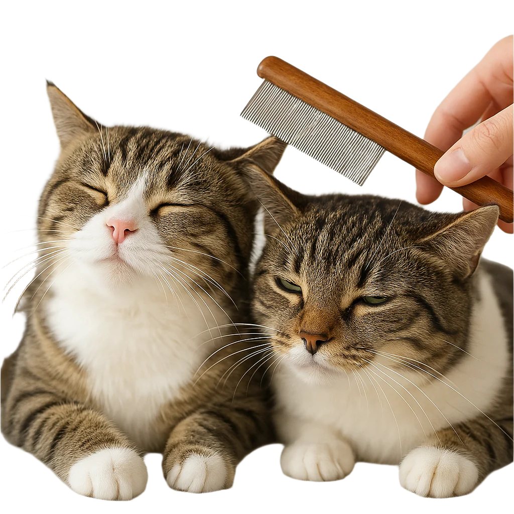 FurEase | Vachtverzorgingskam voor katten – verwijdert losse haren en voorkomt haarballen