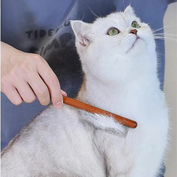 FurEase | Vachtverzorgingskam voor katten – verwijdert losse haren en voorkomt haarballen