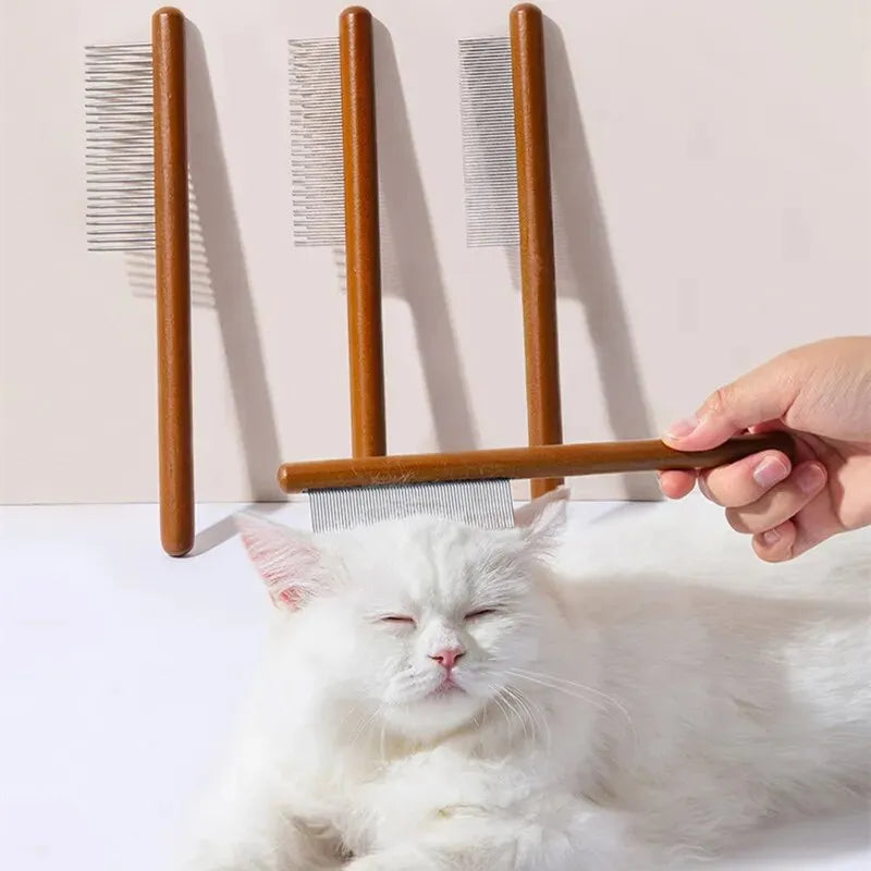 FurEase | Vachtverzorgingskam voor katten – verwijdert losse haren en voorkomt haarballen