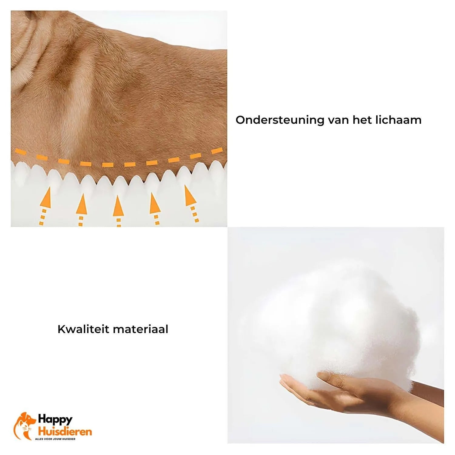 FurElite Bed | Stevig Orthopedisch Ligbed met Luxe Bekleding