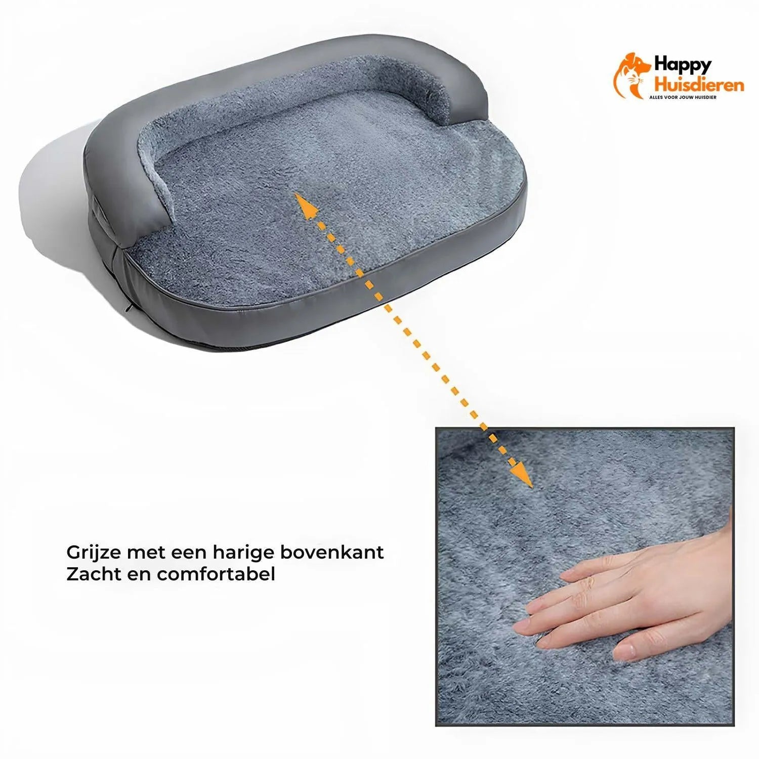FurElite Bed | Stevig Orthopedisch Ligbed met Luxe Bekleding