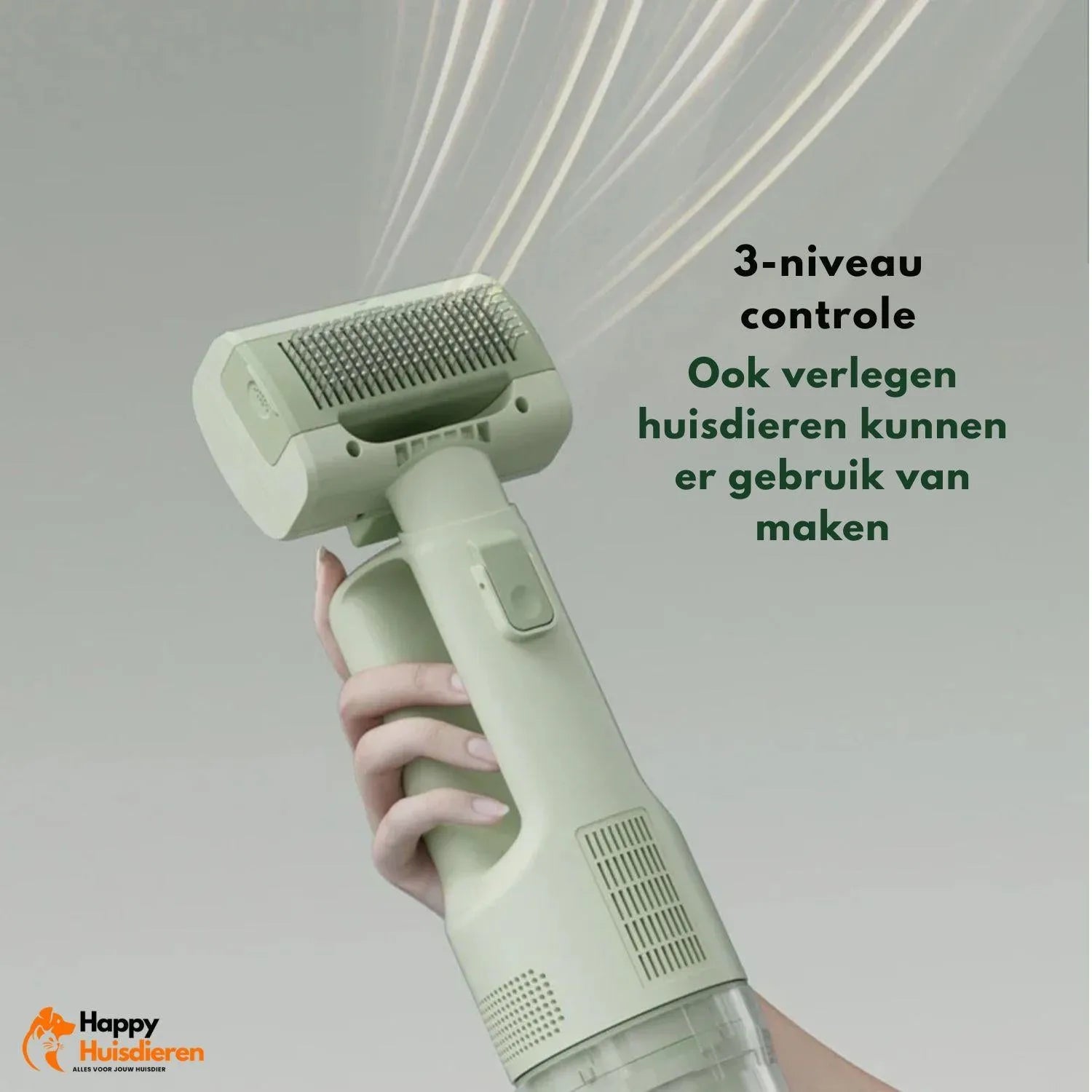 FurVac | Draadloze haarzuigborstel – stille verzorging & schoon huis zonder moeite