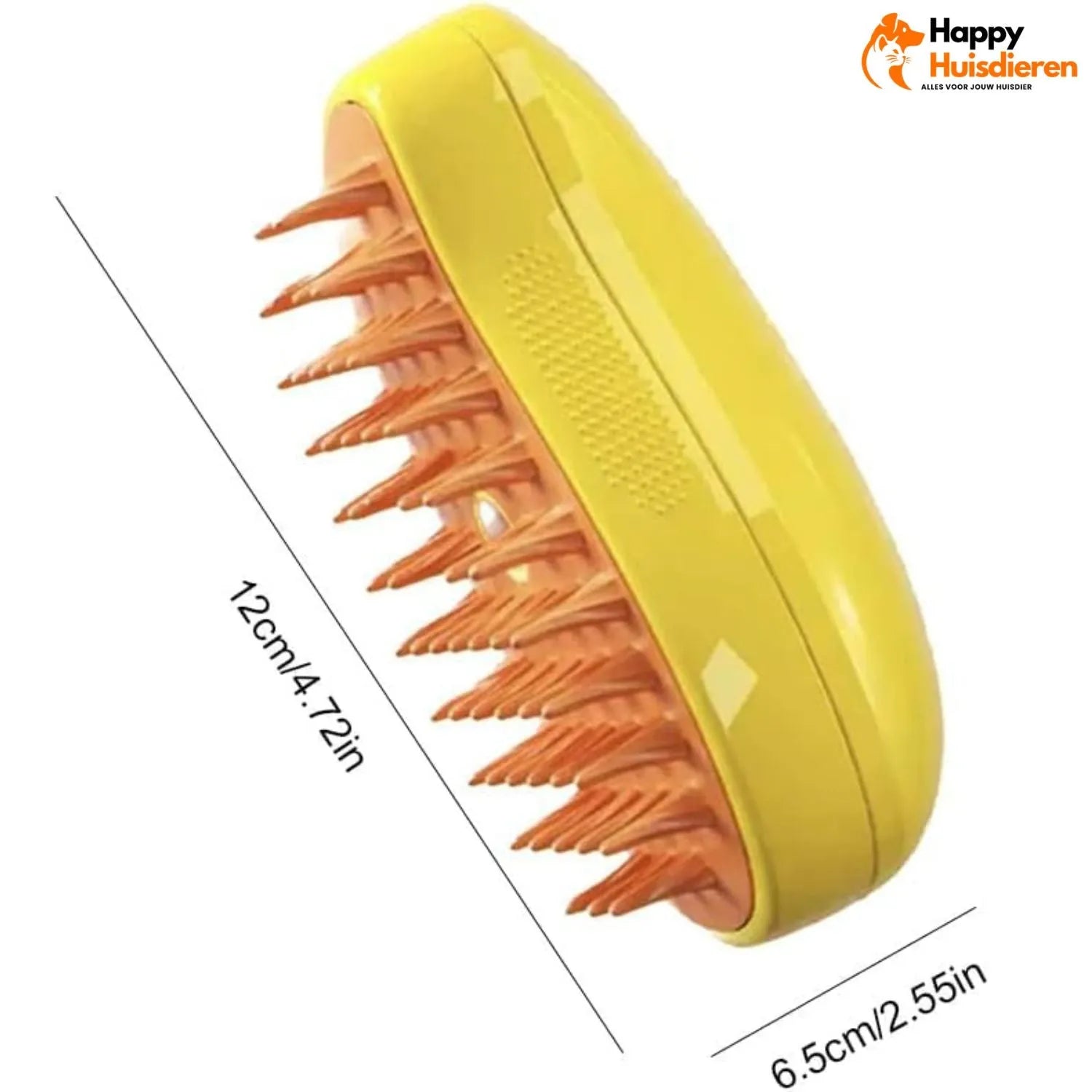 GlowGroom | Verzorgingsborstel met Stoom voor Katten