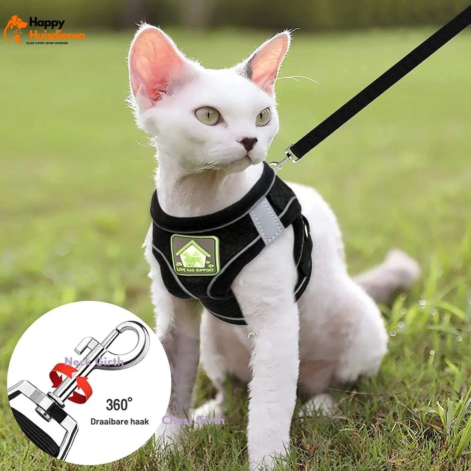 GlowPaw Gear | Ademend Pet Harnas voor Veilig Wandelen