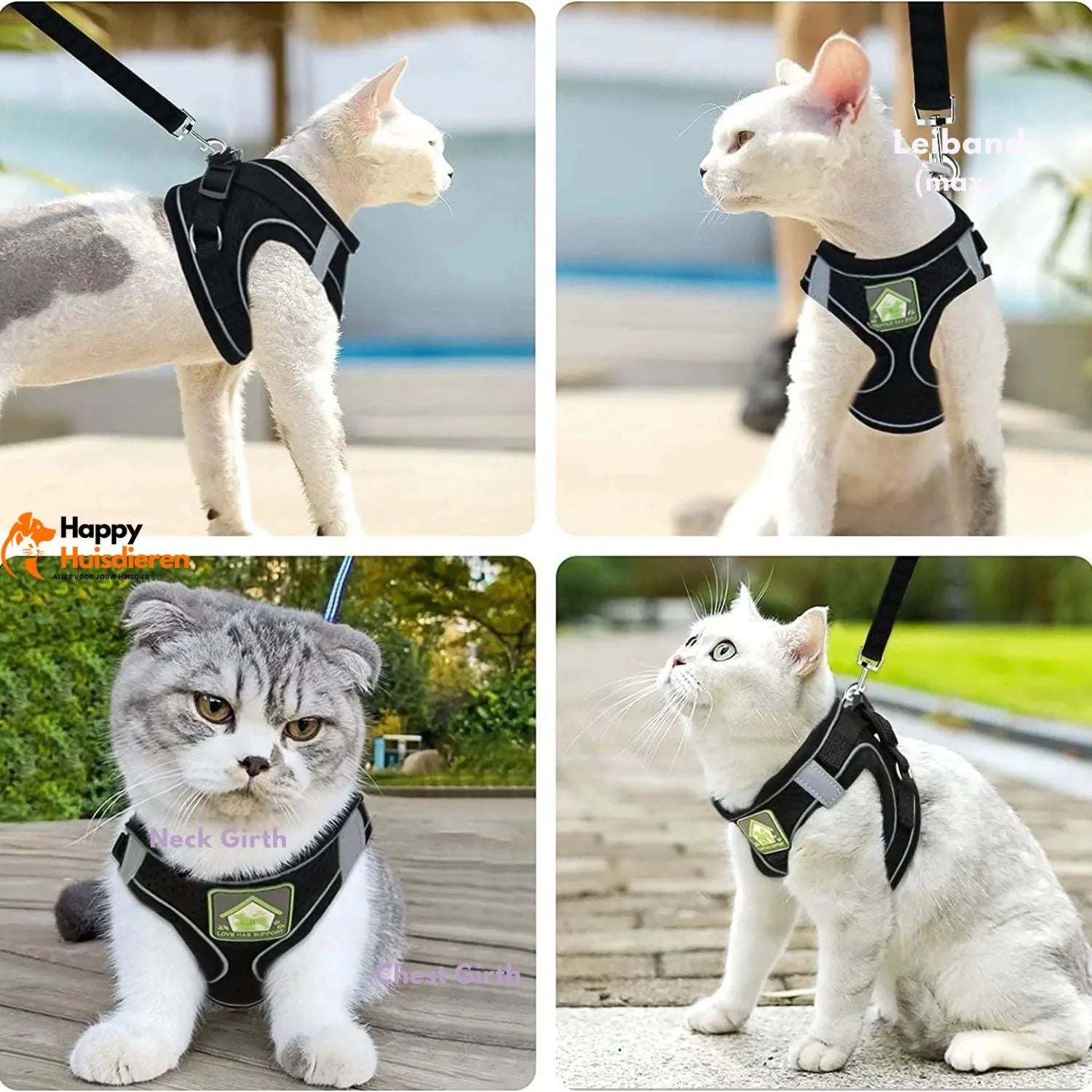 GlowPaw Gear | Ademend Pet Harnas voor Veilig Wandelen