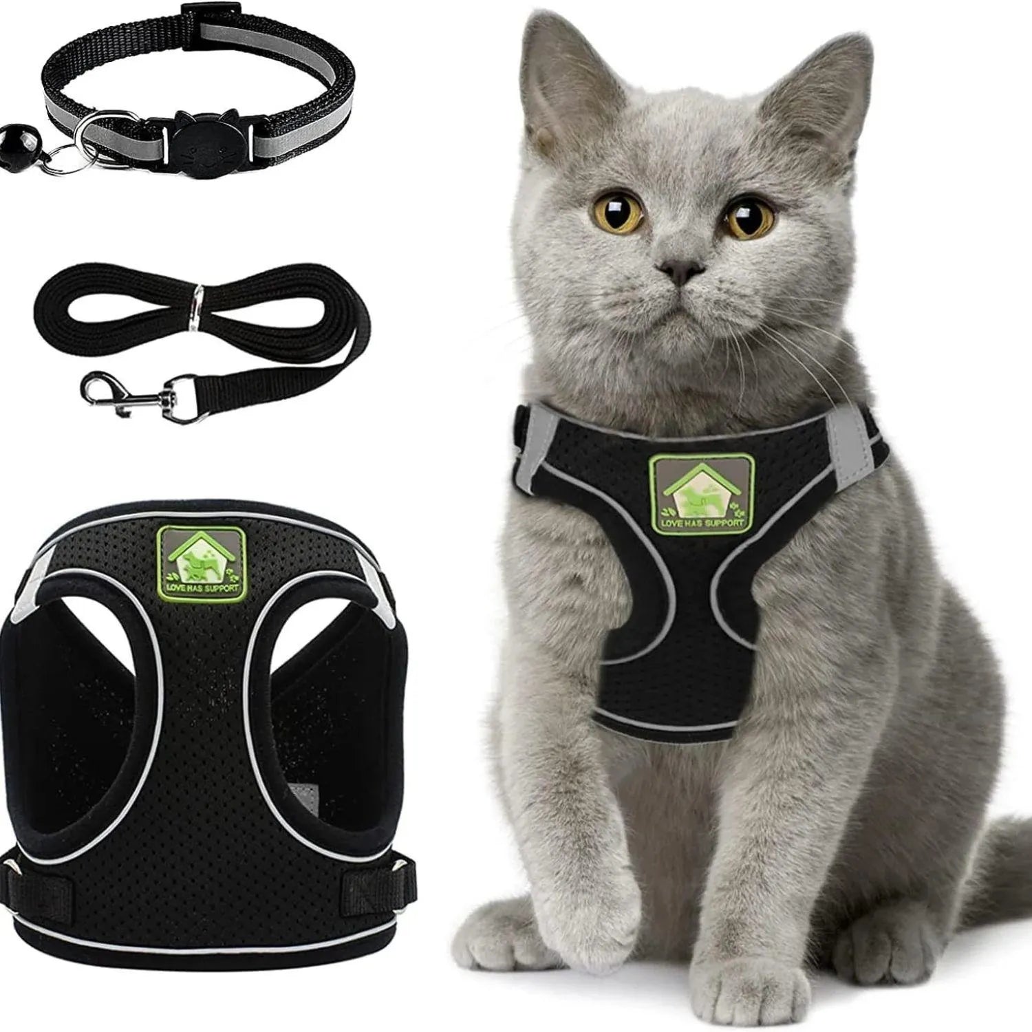 GlowPaw Gear | Ademend Pet Harnas voor Veilig Wandelen